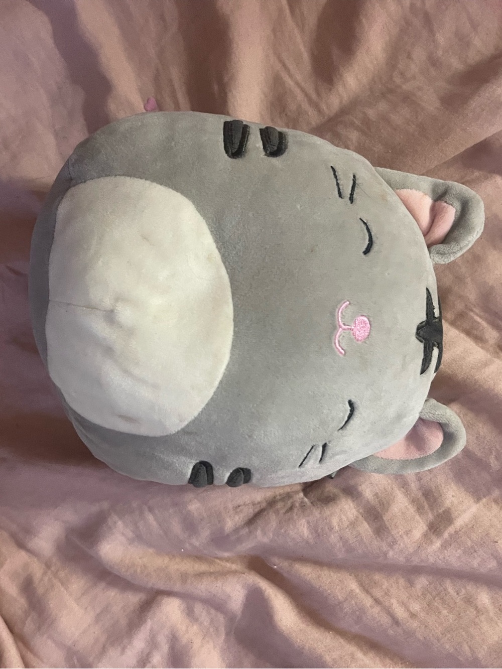 Plush Gray Cat Pet Pillow - Soft Gray Cat Cushion